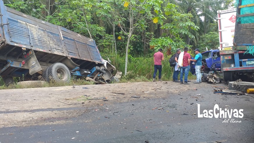 Impacto mortal: vehículos pesados se estrellaron en Villanueva (Casanare)