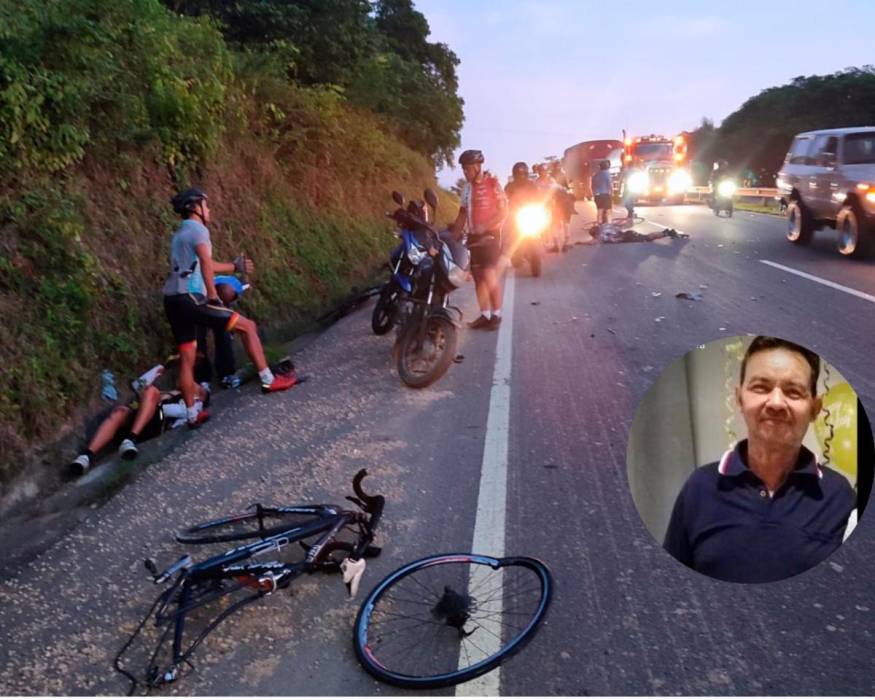Fallece uno de los ciclistas arrollados por una camioneta en Turbaco